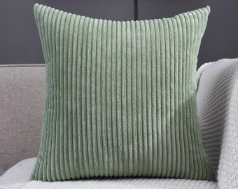 pale green throw pillows