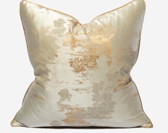 gold sofa pillows