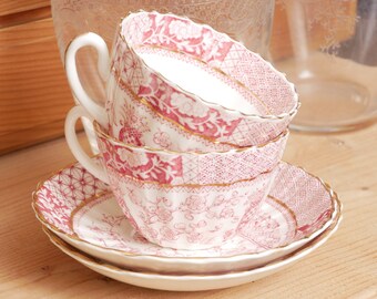 Duo Tasses Porcelaine Fine Blair China England Antiquité France