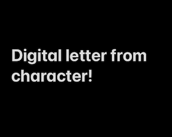 Digital letter from ANY character