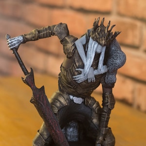 Dark Souls Statue, Lorian and Lothric Figurine, Twin Princes Decor, 3D Figurine, Video Games Statue