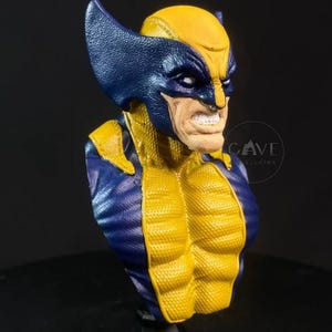 Wolverine Bust, Deadpool and Wolverine, Wolverine Painted Statue, Gift for comic geek, X men Figurine