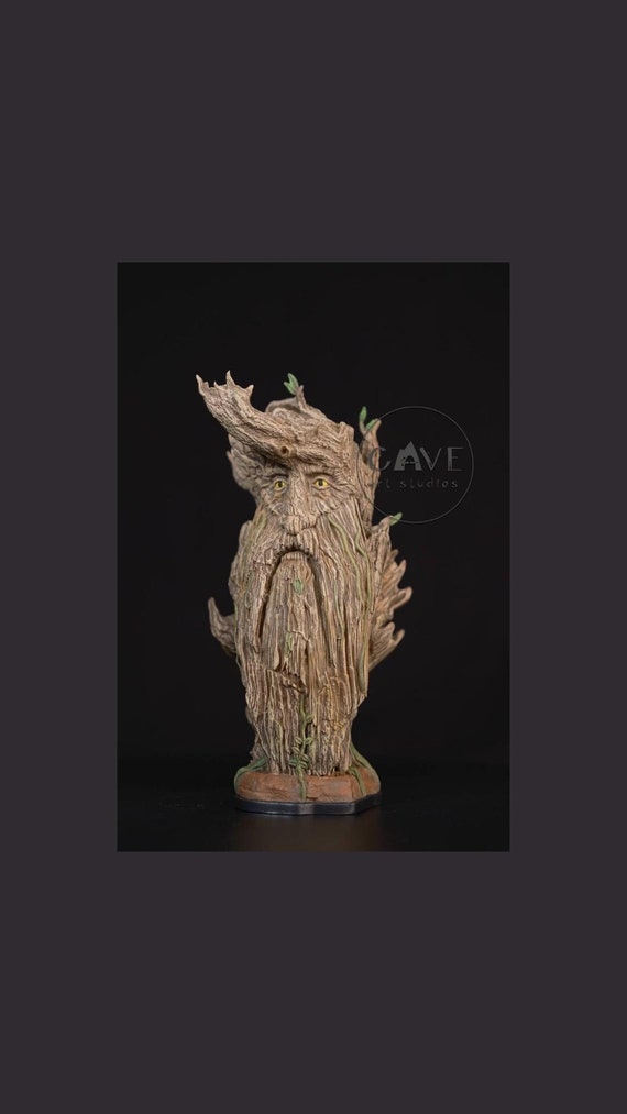 Treebeard Bust, Lord of the Rings Ent Statue, High Resolution (8K