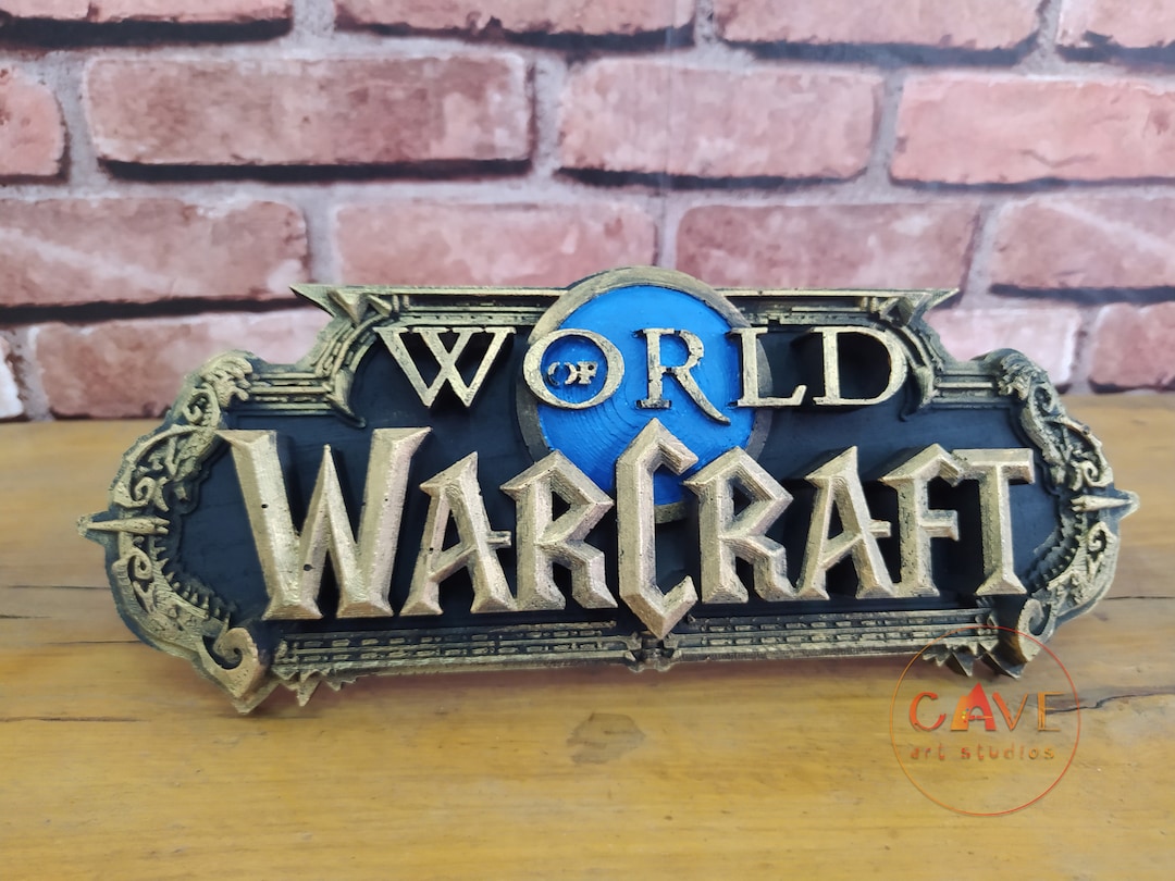 World of Warcraft Logo Desktop/wall Decor, World of Warcraft Gift