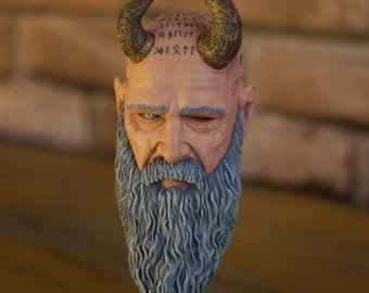 God Of War Mimir Bust, God of War Ragnarok Statue,Hand Painted Resin Print,High Quality