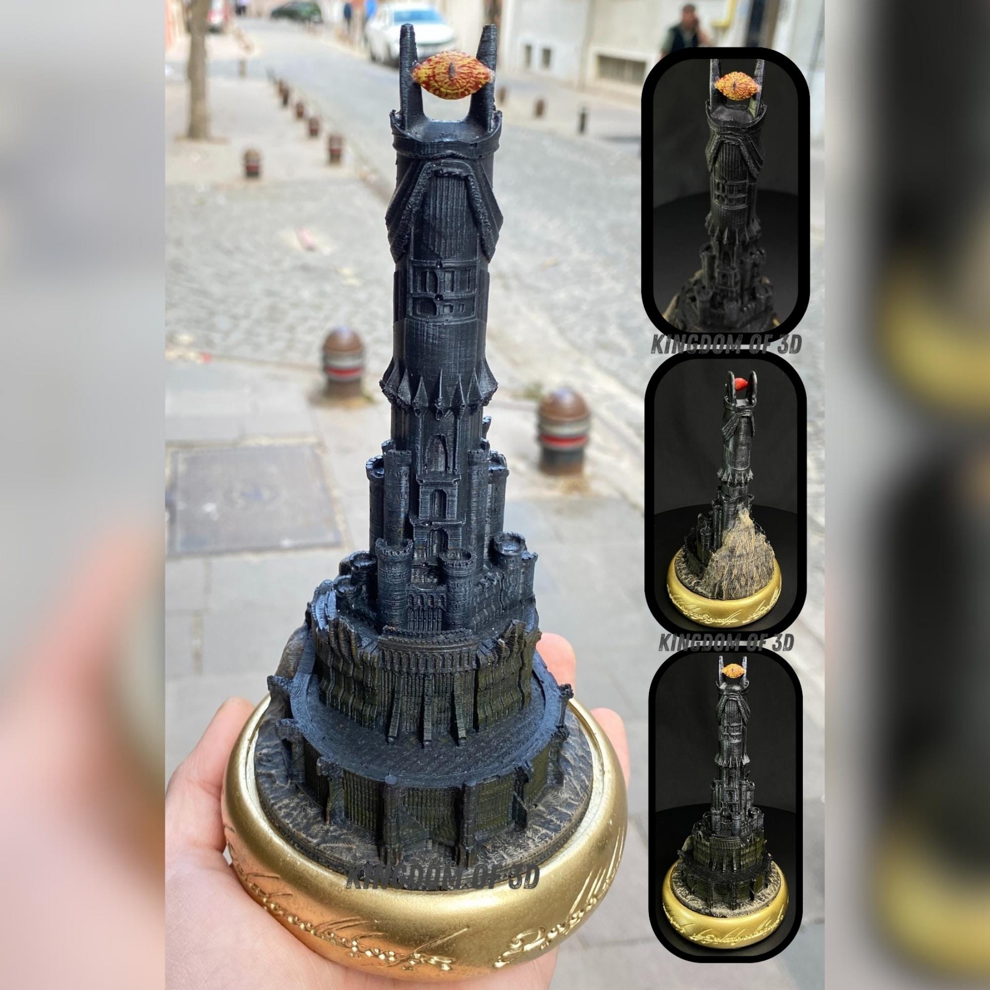 Lord of the Rings Barad-dûr, Sauron's Dark Fortress, Mordor Tower