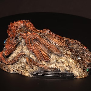 Statue Smaug du Seigneur des anneaux, figurine Hobbit Dragon Smaug, cadeau pour les fans de Lotr