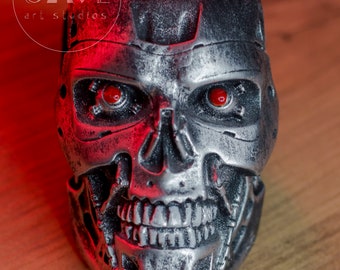 Terminator T-800 Head Bust,Statue en résine de haute qualité,Cadeau de bureau