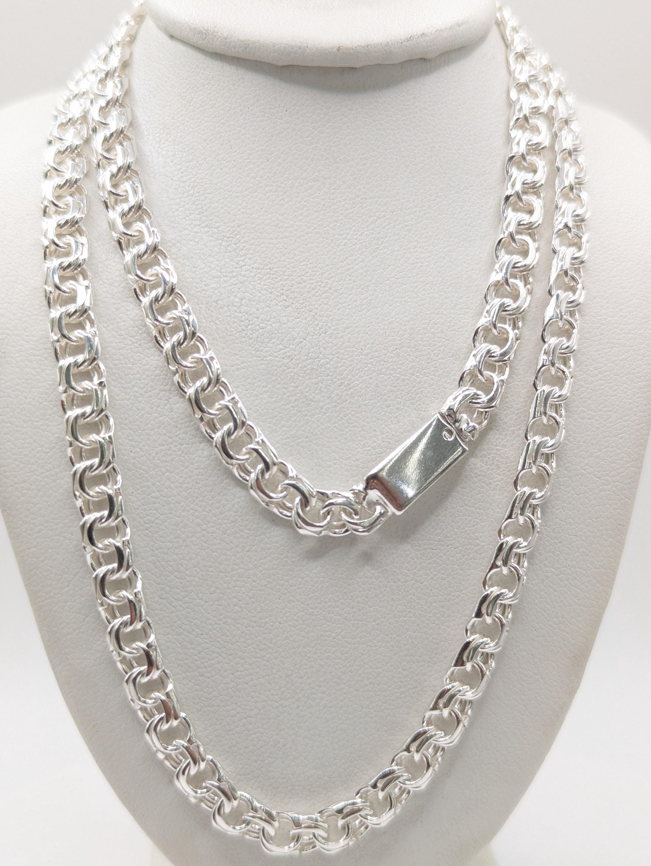 925 Sterling Silver Chino Link Chain for Men and Women 6.2mm