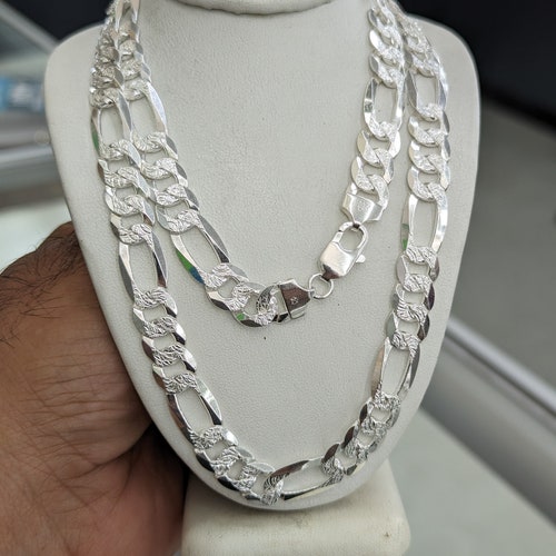 Collana Catena Figaro In Argento Sterling 925 Massiccio, Stile