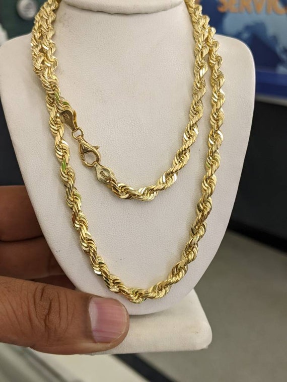5.5 mm sale gold rope chain