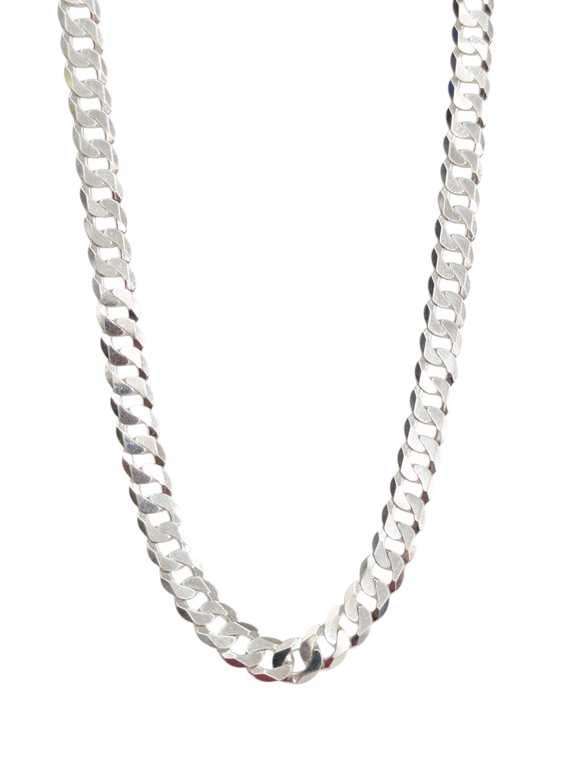 925 Sterling Silver Cuban Curb Chain 8.5 Mm - Etsy
