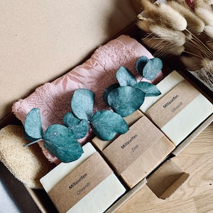 Jasmin Geschenkbox - 100% Olivenölseife - Palmölfrei - Handgemachte Kastilien Seife