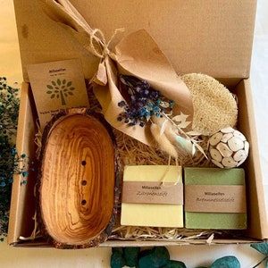 Elite Geschenkbox  - 100% Handgemachte Olivenölseife - Kastilien Seife - Festes Shampoo
