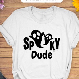 Spooky Dude Halloween Shirt: Funny Ghost Tee