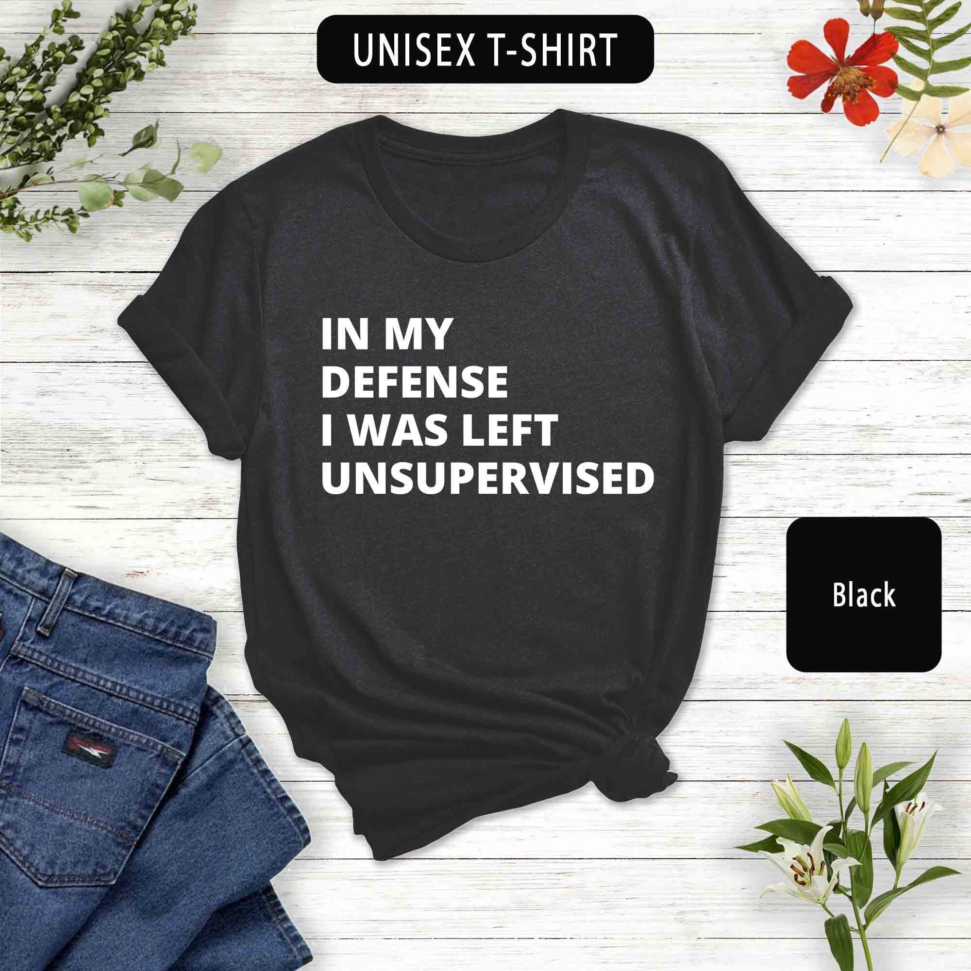 'In My Defense I Was Left Unsupervised' Funny Trucker Hat - Sarcastic Gift For Men, Women, Kids