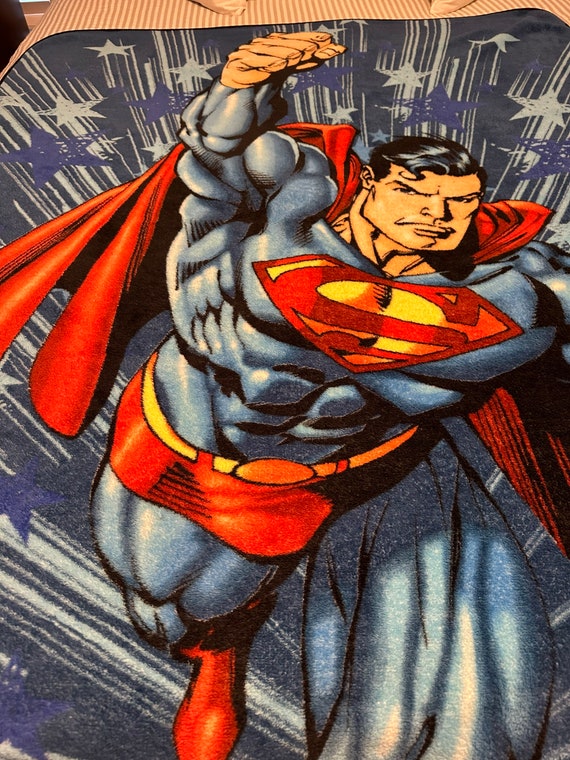 Superman throw blanket sale