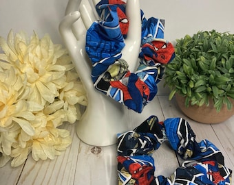 Spiderman Cotton Scrunchie