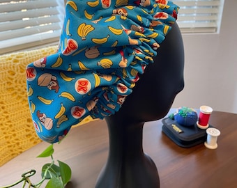 DK Gamer Print Satin Sleep Bonnet | Natural Hair Protection