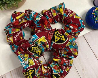 Spider Man Cotton Scrunchie
