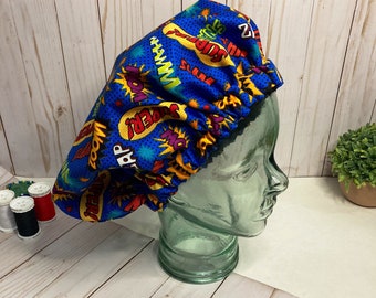 Comic Print Satin Sleep Bonnet: Natural Hair Care
