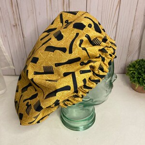 Satin Sleep Bonnet: Crown Tools Print, Natural Hair Protection