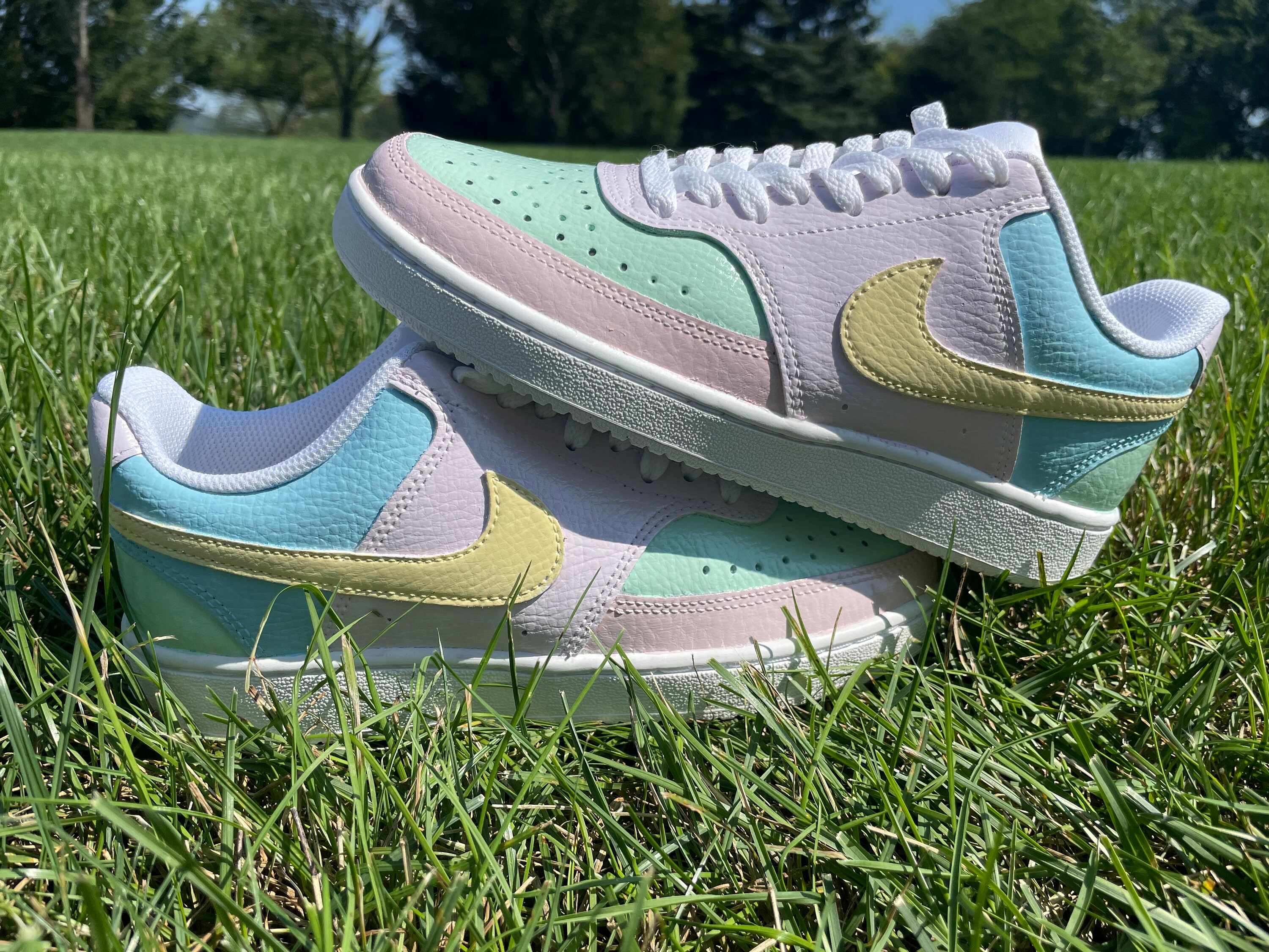 Custom Nike Sneakers Pastel Colorblock 