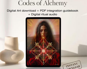 Mary Magdalene Healing Art & Alchemy Guide — Divine Feminine Embodiment Ritual (Digital Download + Audio + Immersive Guidebook)