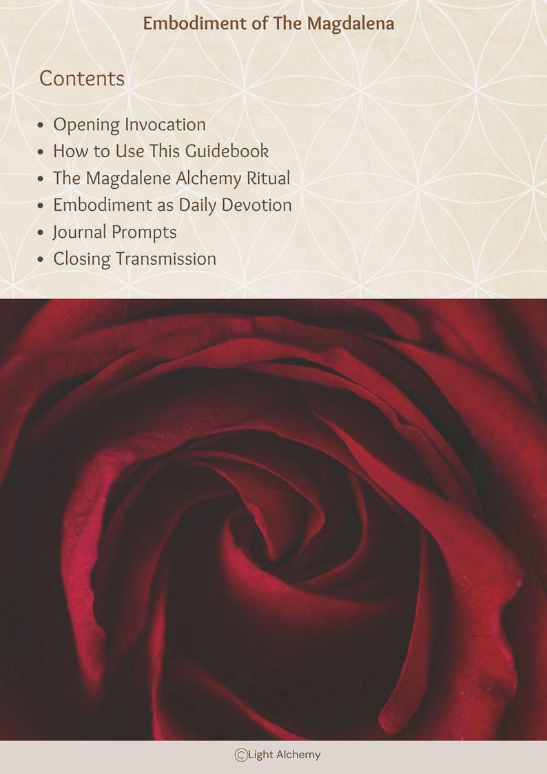 Mary Magdalene Healing Art & Alchemy Guide — Divine Feminine Embodiment ...