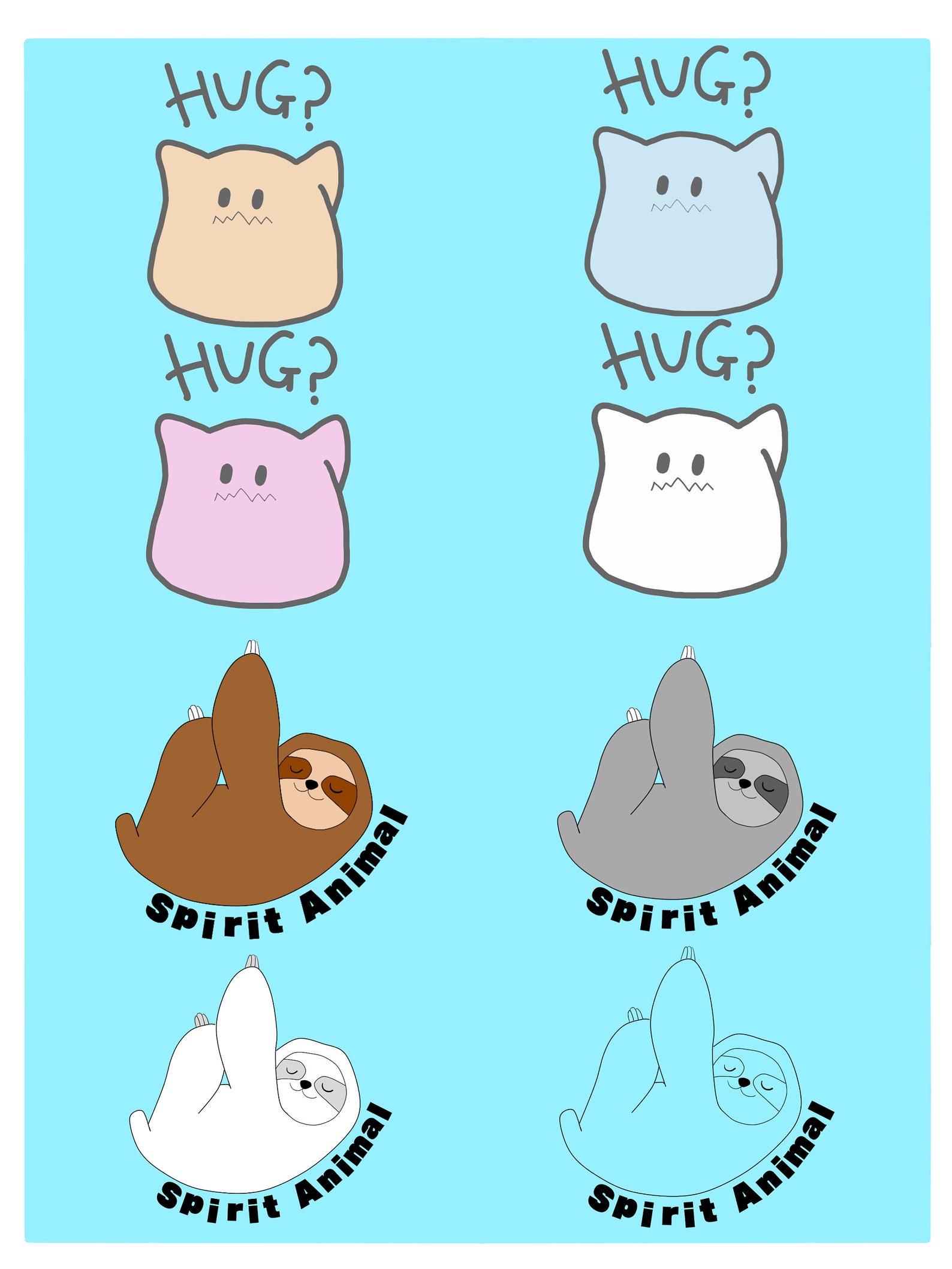 Bundle süße PNG Bundle Druckbare Sticker Bundle Printable Etsy