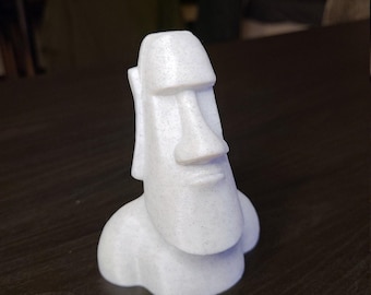 3D Printed Easter Island Statue Moai Glasses Holder/Stand - Many Colors/Sizes Available, Ships Quickly from EU