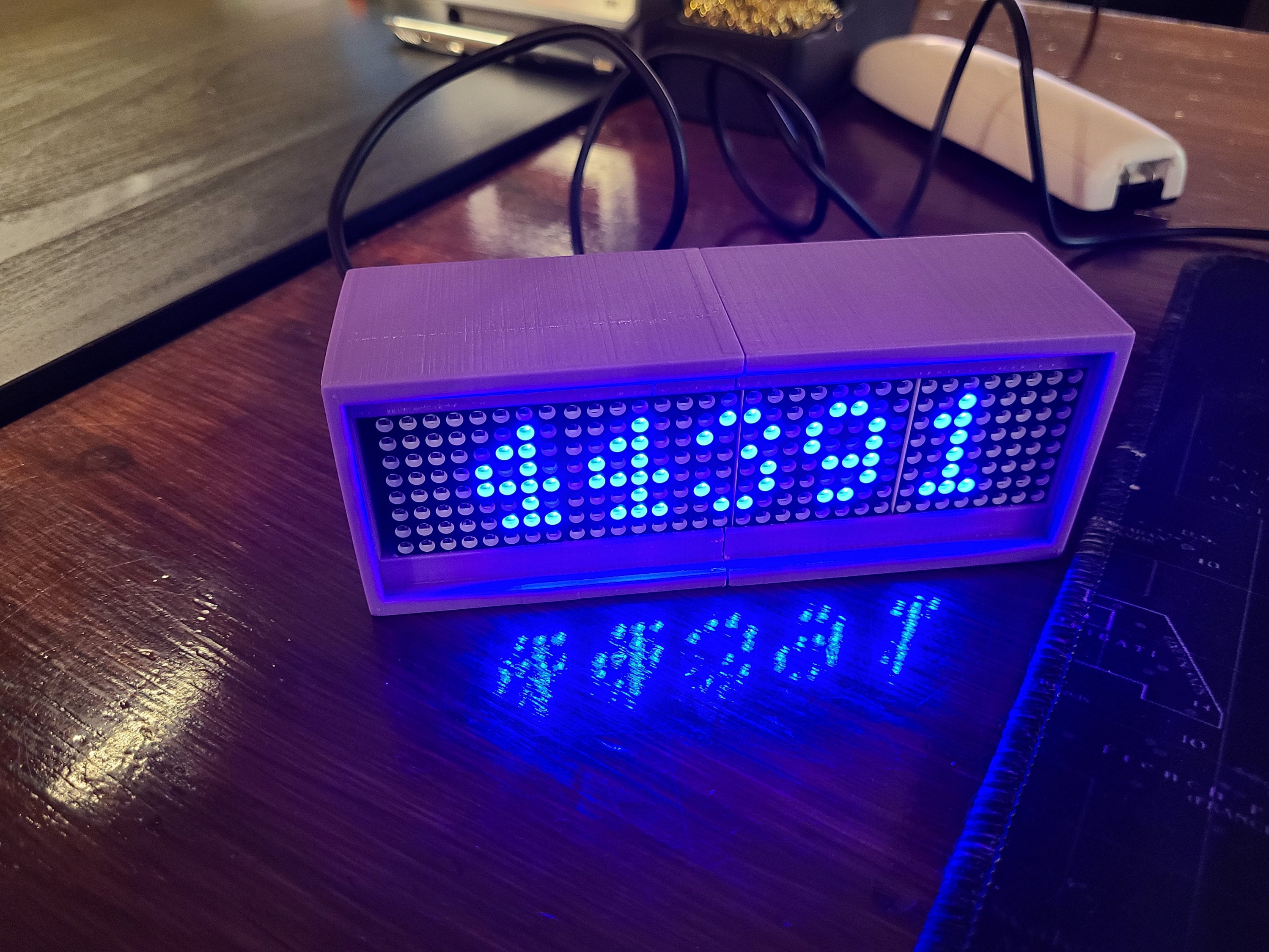 Wifi Bitcoin Ticker Display – Cryptocurrency LED Clock, Handmade - Etsy