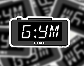 Gym time Sticker Fitness stickers, Gym stickers, weight lifting, workout stickers, crossfit, shaker bottle, pre workout, fitness gifts, lift