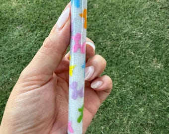 Bolígrafo con purpurina de perro globo, bolígrafo con purpurina, bolígrafo con purpurina navideño, regalo navideño