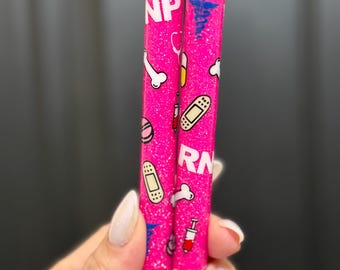 Nurse glitter pen, doctor glitter pen, medical pen, pharmacist gift, pill pen, gift for nurse, stethascope pen, nurse pen, medical gift
