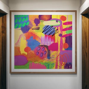 Printable abstract art print,Digital abstract painting, Digital download wall art, Modern printable wall deco