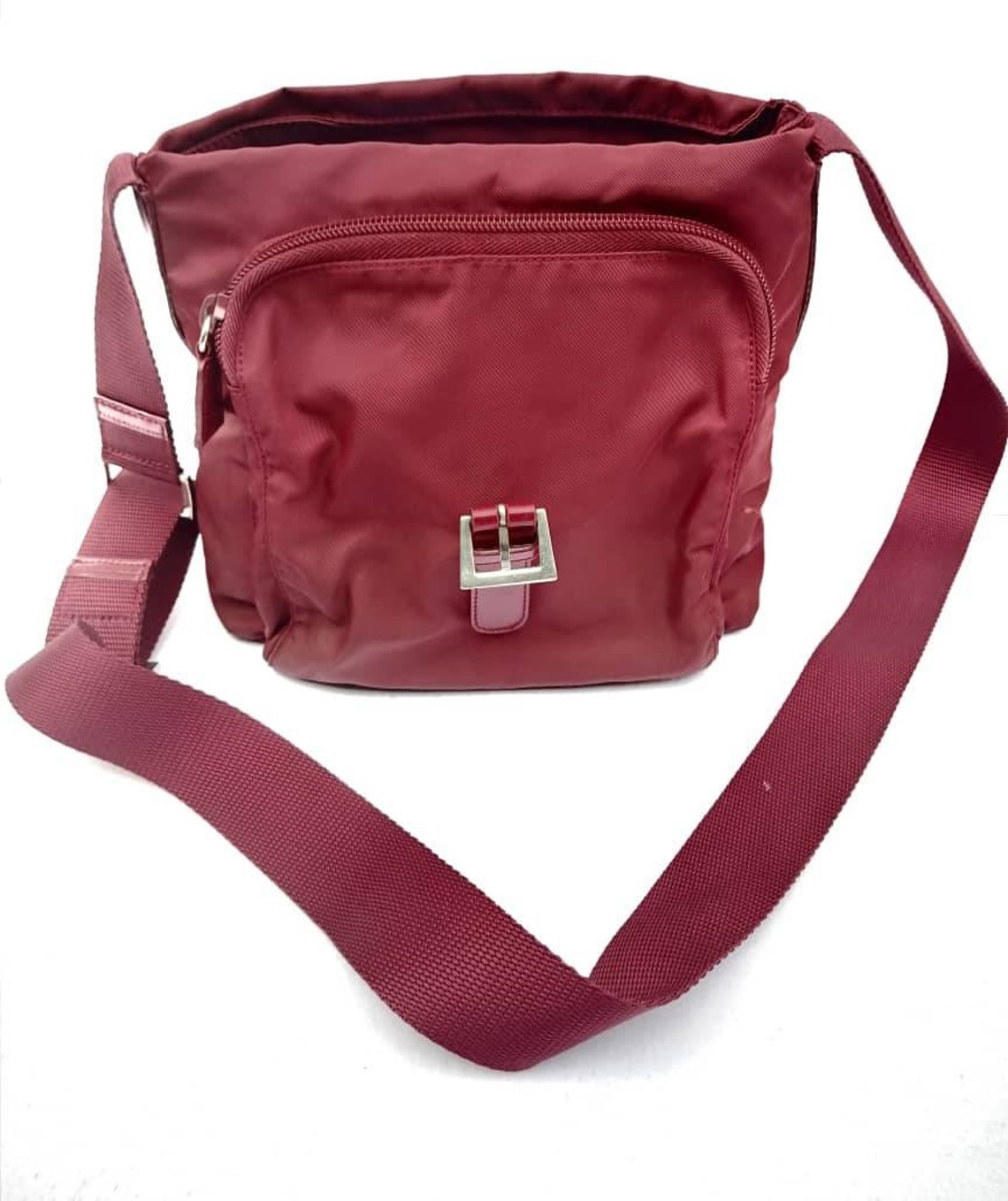 Prada Nylon Authentic Vintage Crossbody Bag Etsy