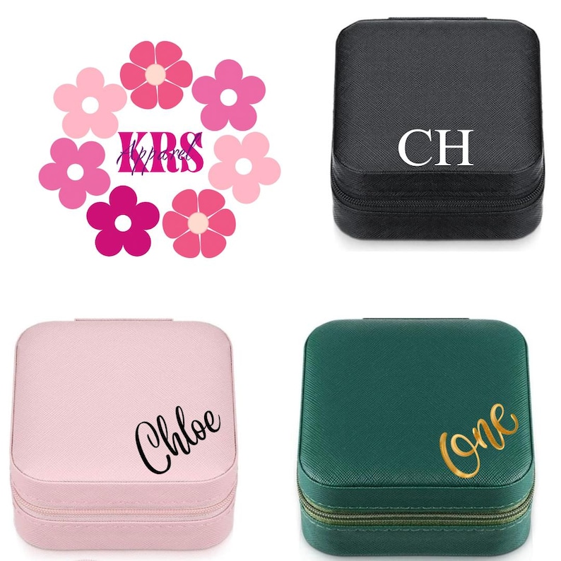 Chloe Box Personalized Jewelry Box Custom Jewelry Boxes Bridesmaid Jewelry Box ...
