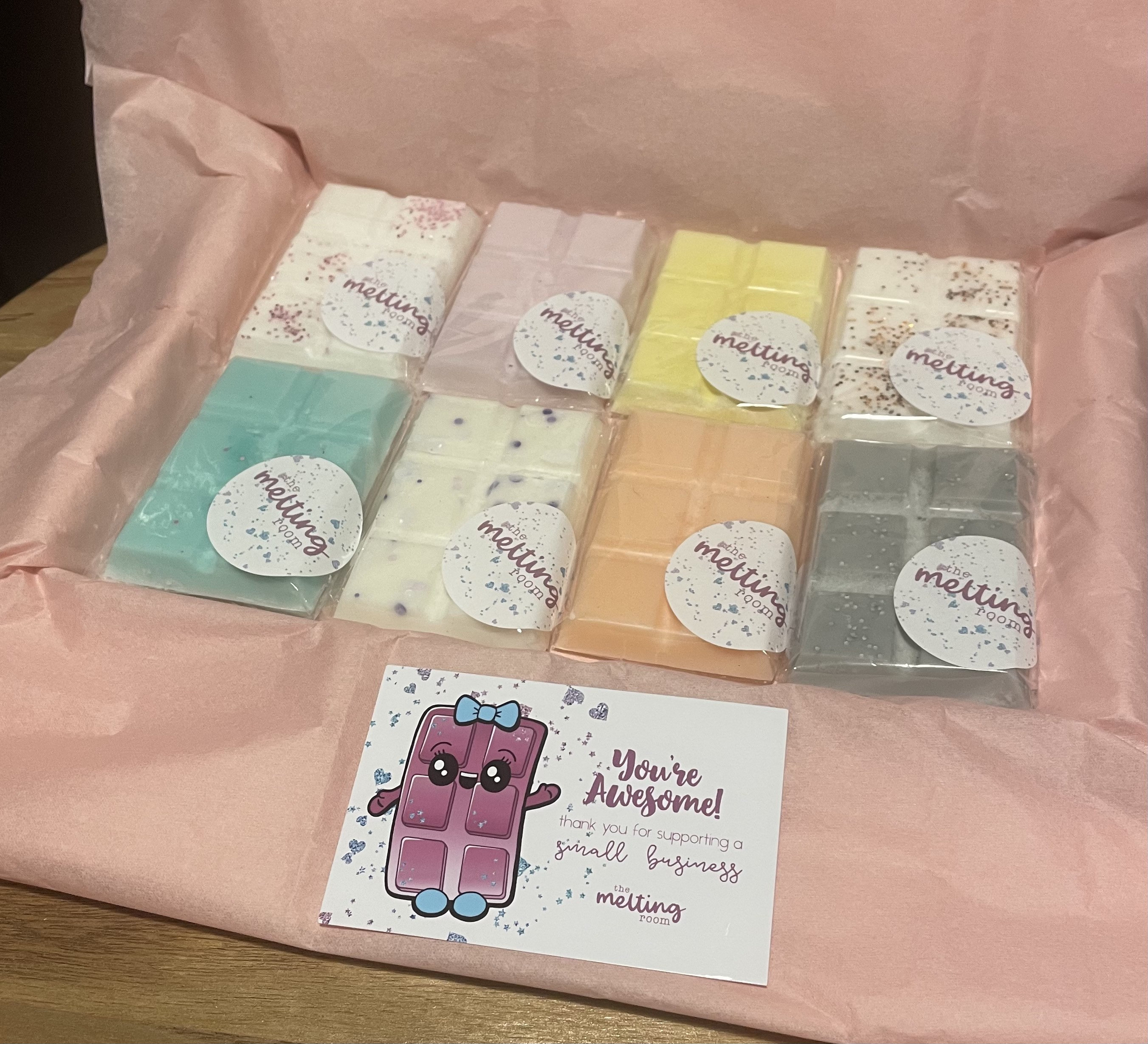 Sample box of 8 wax melts/ wax melt sample/ sample wax melt / Etsy