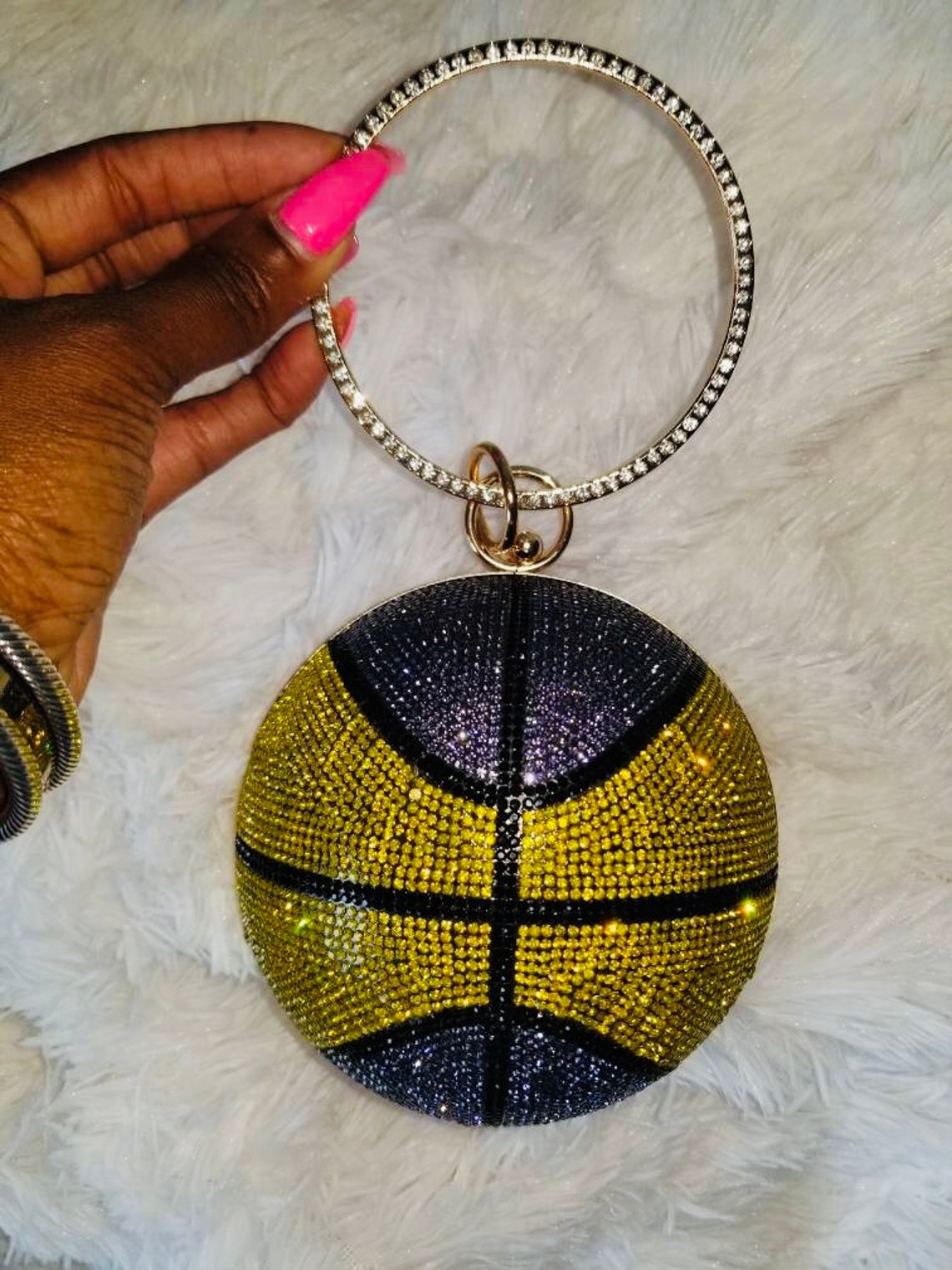 Basketball Bling Clutch Tasche Etsy