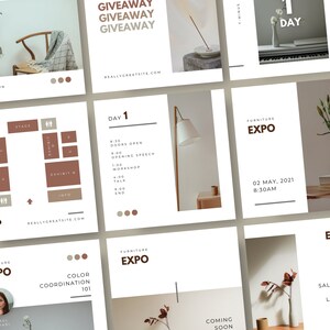 Puede incluir: Una publicación en redes sociales que promociona una feria de muebles. La publicación incluye un mapa del recinto ferial, un programa de eventos e información sobre los expositores. La feria tendrá lugar el 2 de mayo de 2021 a las 8:30 AM.