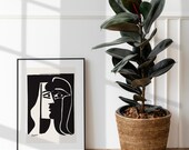Picasso Kiss print, Picasso Digital Print, Pablo Picasso Kiss Poster