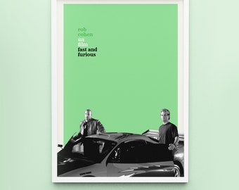 The Fast and the Furious (French New Wave) Poster Digital Download