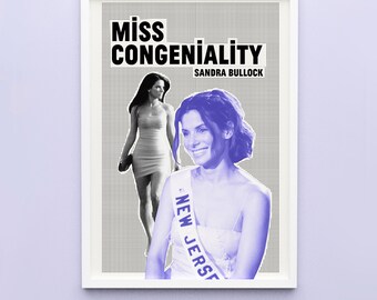 2 Miss Congeniality (French New Wave) Poster Digital Download