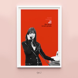 2 The Devil Wears Prada (French New Wave) Poster Digital Download
