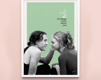 1 10 Things I Hate About You (French New Wave) Poster Digital Download