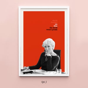3 The Devil Wears Prada (French New Wave) Poster Digital Download