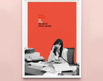 1 The Devil Wears Prada (French New Wave) Poster Digital Download