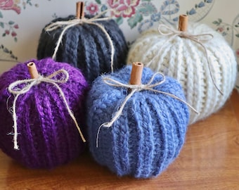 Rustic Farmhouse Pumpkins, Crochet Pumpkins, Halloween, Thanksgiving, Fall, Autumn, Home Decor, Handmade, Free Shipping