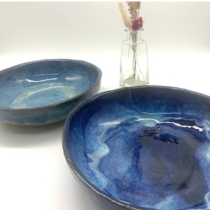 Sapphire & Blue Large Salad Bowl